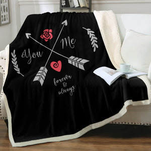 You & Me - Forever & Always Love SWMT4101 Fleece Blanket