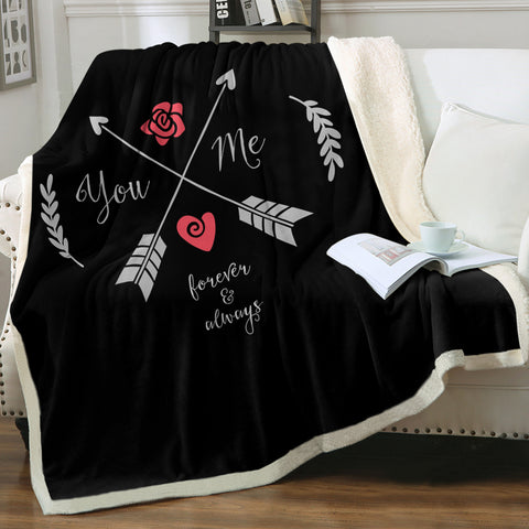 Image of You & Me - Forever & Always Love SWMT4101 Fleece Blanket