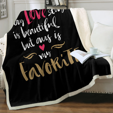 Image of Love - My Heart Is My Favorite SWMT4110 Fleece Blanket