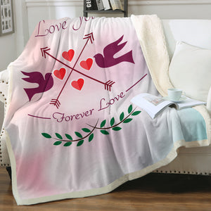 Forever Love Pink Theme SWMT4112 Fleece Blanket