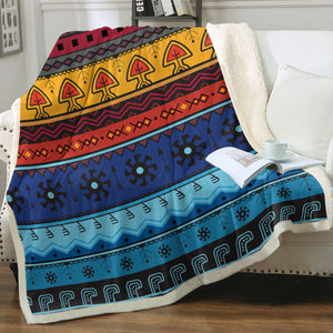 Color Aztec Stripes SWMT4228 Fleece Blanket