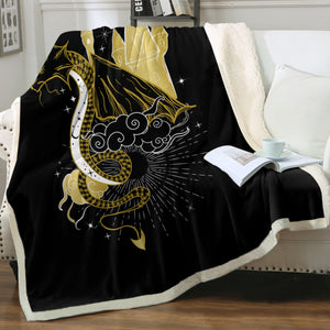 Golden Dragon & Royal Tower SWMT4244 Fleece Blanket