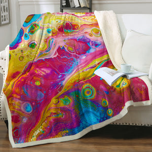 Splash Multicolor Gradient SWMT4297 Fleece Blanket