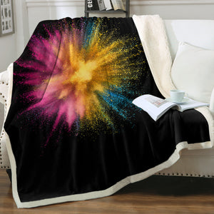 RGB Colorful Splash SWMT4300 Fleece Blanket