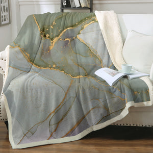 Golden Splash Shade Of Grey SWMT4308 Fleece Blanket