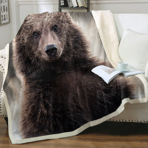 Forest Black Bear SWMT4318 Fleece Blanket