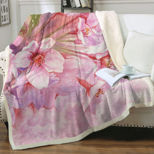 Multi Lotus Pattern SWMT4431 Fleece Blanket