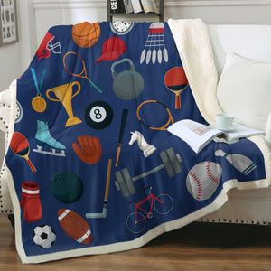 Sports Iconic Illustration SWMT4495 Fleece Blanket