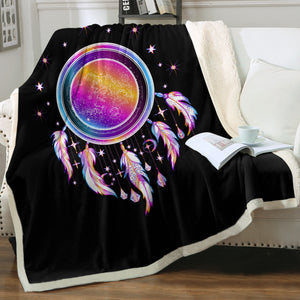 Galaxy Modern Blink Dream Catcher SWMT4590 Fleece Blanket