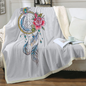Swinging Dreamcatcher White Theme SWMT5156 Fleece Blanket