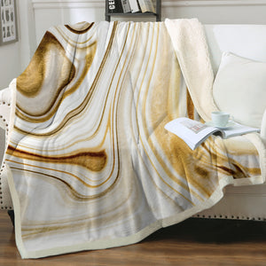 Golden Brown Old Paint Splatter SWMT5342 Fleece Blanket