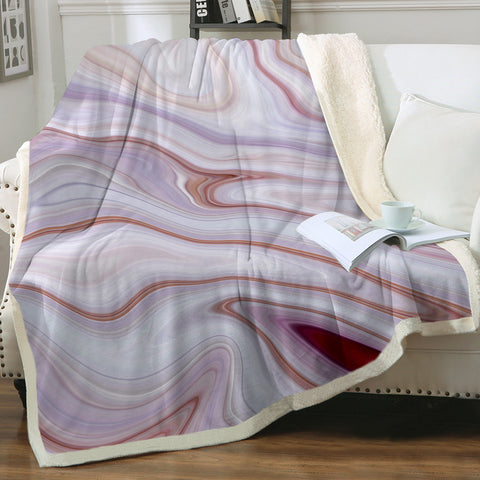 Image of Shade Of Purple Old Paint Splatter SWMT5349 Fleece Blanket