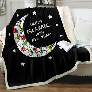 Happy Islamic 1439 New Year SWMT5463 Fleece Blanket