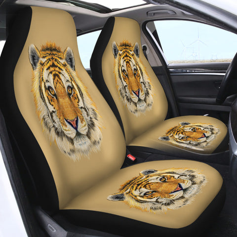 Image of Tiger Face SWQT0484 Car Seat Covers