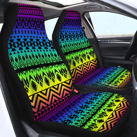 Image of Colorful Aztec Pattern SWQT0489 Car Seat Covers