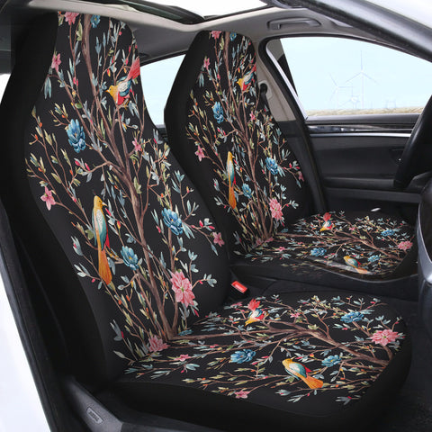 Image of Bird and Flower SWQT2325 Car Seat Covers