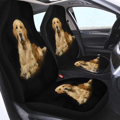 Image of Golden Retriever SWQT3301 Car Seat Covers