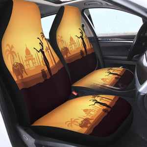 Greek Temple SWQT3306 Car Seat Covers