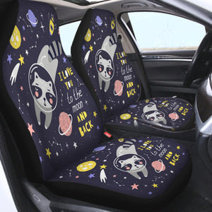 To The Moon And Back SWQT3323 Car Seat Covers