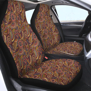 Red Flowers Mono Graphic SWQT3324 Car Seat Covers