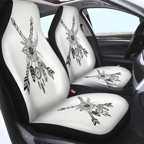 Image of Floral Dreamcatcher & Arrows SWQT3350 Car Seat Covers