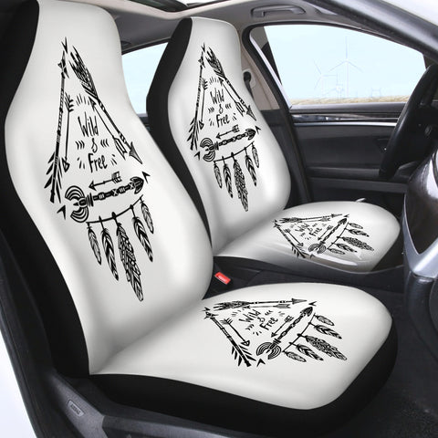 Image of Wild & Free - Triangle Arrow Dreamcatcher SWQT3354 Car Seat Covers