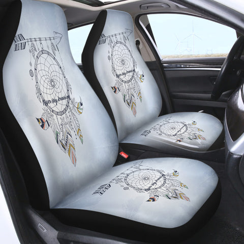 Image of Never Stop Dreaming Round Dreamcatcher SWQT3357 Car Seat Covers