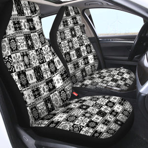 Aztec Checkerboard SWQT3361 Car Seat Covers