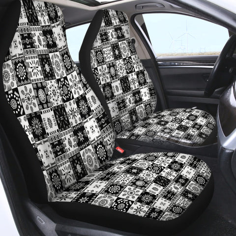 Image of Aztec Checkerboard SWQT3361 Car Seat Covers