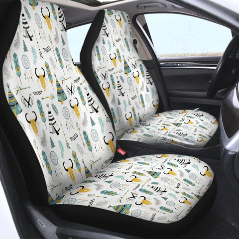 Image of Colorful Bohemian Hunter Pattern SWQT3364 Car Seat Covers