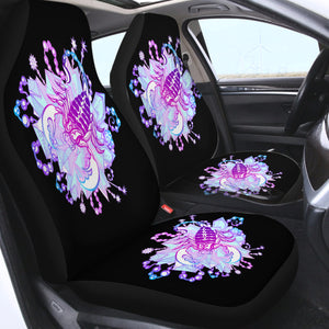 Purple & Pink Gradient Scorpion SWQT3372 Car Seat Covers
