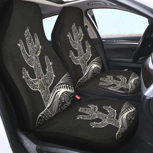 Cactus Sketch SWQT3376 Car Seat Covers