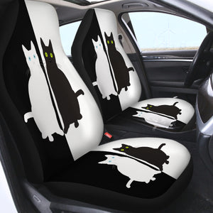Reflect B&W Cats SWQT3380 Car Seat Covers