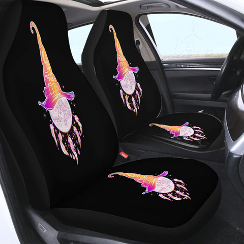 Image of Colorful Gradient Witch Hat Dreamcatcher SWQT3385 Car Seat Covers