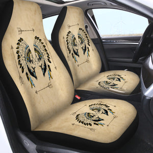 Native American People SWQT3457 Car Seat Covers