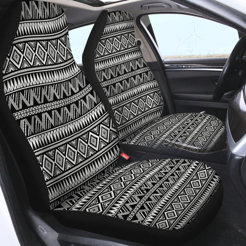 Image of B&W Aztec Pattern SWQT3458 Car Seat Covers