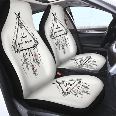 Image of Follow Your Dream Triangle Dreamcatcher SWQT3462 Car Seat Covers