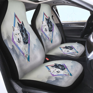 Two B&W Wolfs Dreamcatcher SWQT3479 Car Seat Covers