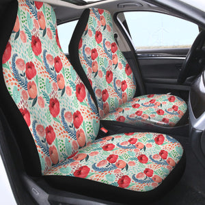 Red & Pink Tulips SWQT3486 Car Seat Covers