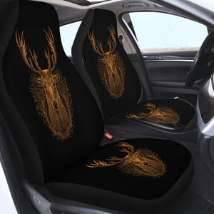 Brown Deer in Laurel Wreath SWQT3491 Car Seat Covers