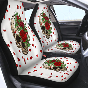 Floral Skull SWQT3587 Car Seat Covers