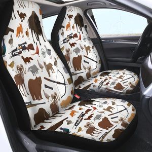 Forest Animal Hunter SWQT3595 Car Seat Covers