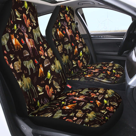 Image of Forest Animals SWQT3599 Car Seat Covers