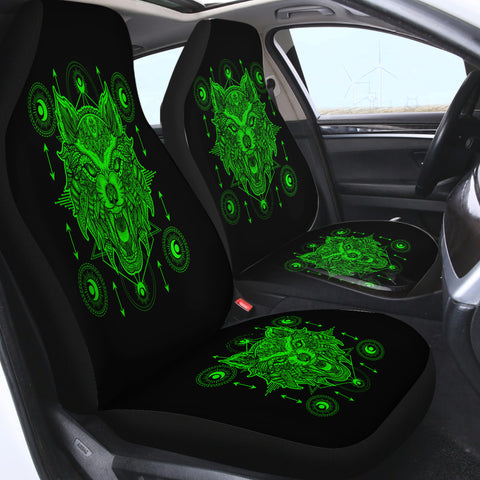 Image of Neon Wolf Dreamcatcher SWQT3603 Car Seat Covers