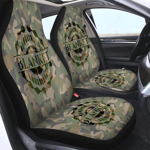 Image of Blanket Logo Camo SWQT3655 Car Seat Covers