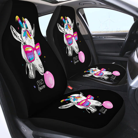 Image of Crazy Colorful Alpaca SWQT3659 Car Seat Covers