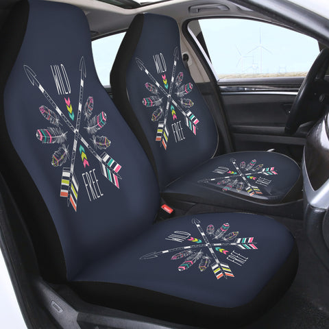Image of Arrow & Feather - Wild & Free SWQT3667 Car Seat Covers