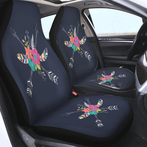 Floral Arrows & Feather SWQT3668 Car Seat Covers