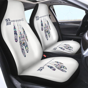 Feathers On Straight Arrow SWQT3669 Car Seat Covers