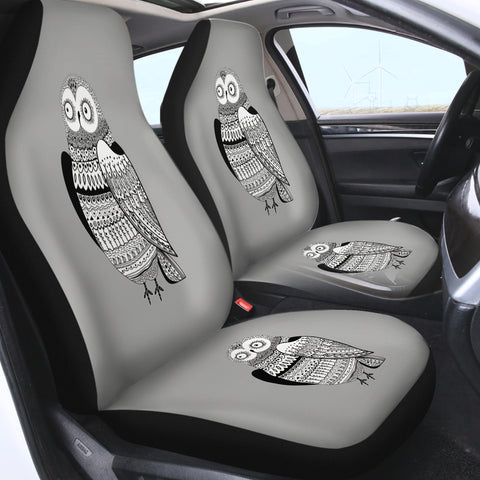 Image of B&W Aztec Owl SWQT3674 Car Seat Covers